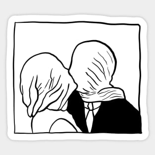 The Lovers - Rene Magritte Sticker